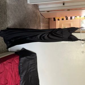 Black silky dress